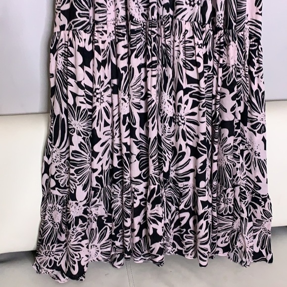 Free People Tiers You Sleeveless Maxi Dress Pink Washed Black combo new small - Picture 13 of 16